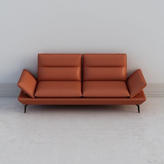 Urban Comfort Low-Poly Sofa 3D model