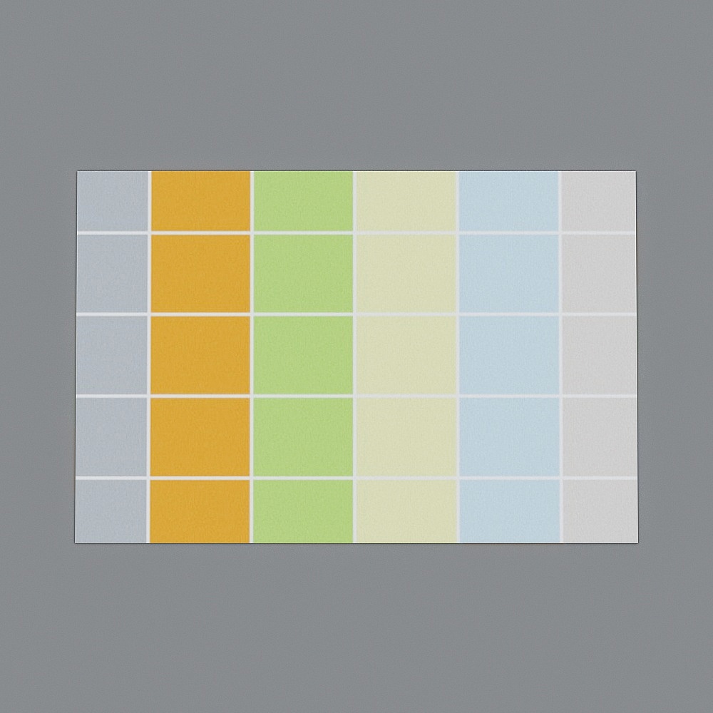 Color Palette Grid 3D model
