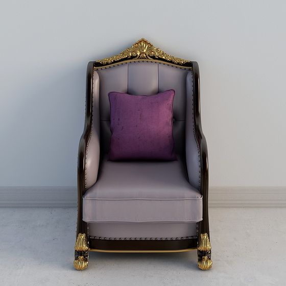 Royal Throne 3D model for Luxurious Interiors