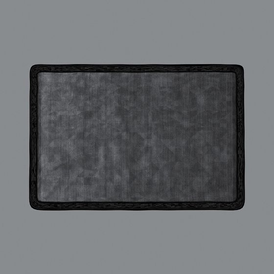 Vintage Black Frame Low-Poly 3D Model Design