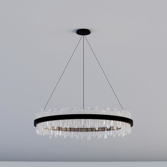 Crystal Ring Chandelier 3D Model