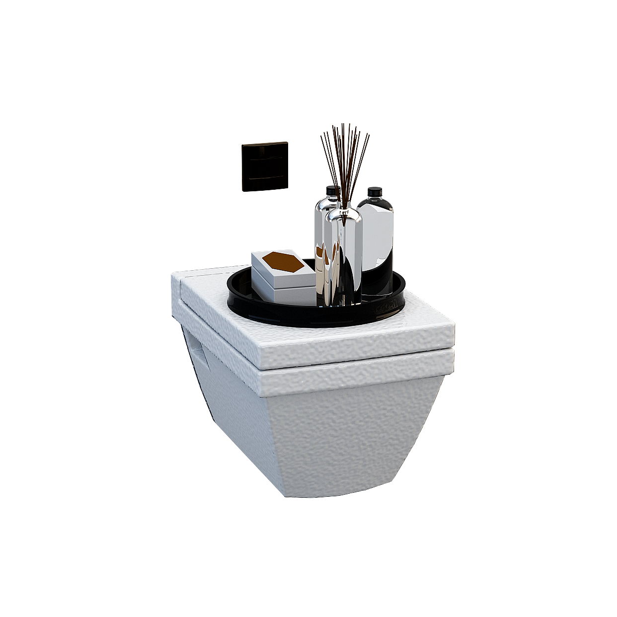 Urban Corner Low-Poly 3D Model – Concrete Texture