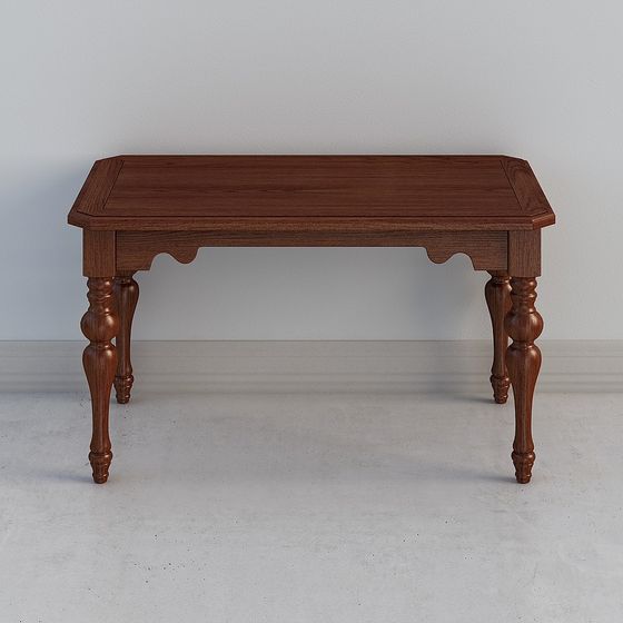 Vintage Dining Table and Chairs 3D Model for Creative Projects