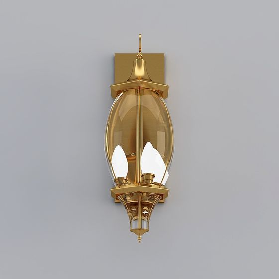 Vintage Wall Lamp 3D Model for Urban Spaces
