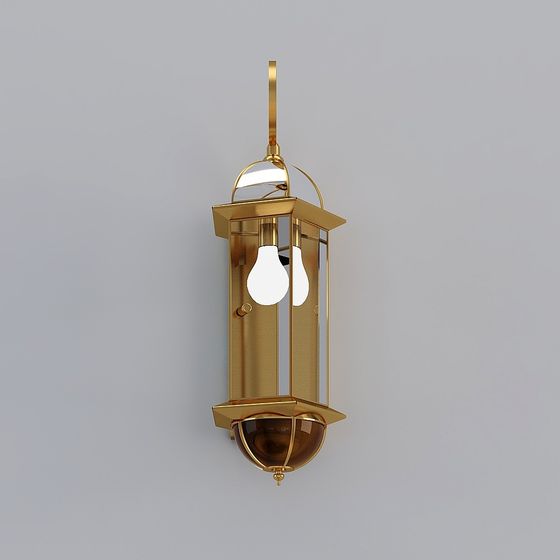 Vintage Wall Lamp 3D Model