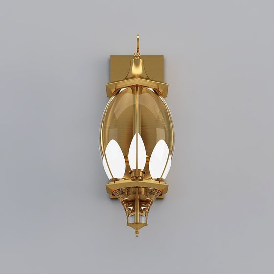 Elegant Wall Lamp 3D Model Design
