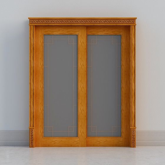 Classic Glass Door 3D model