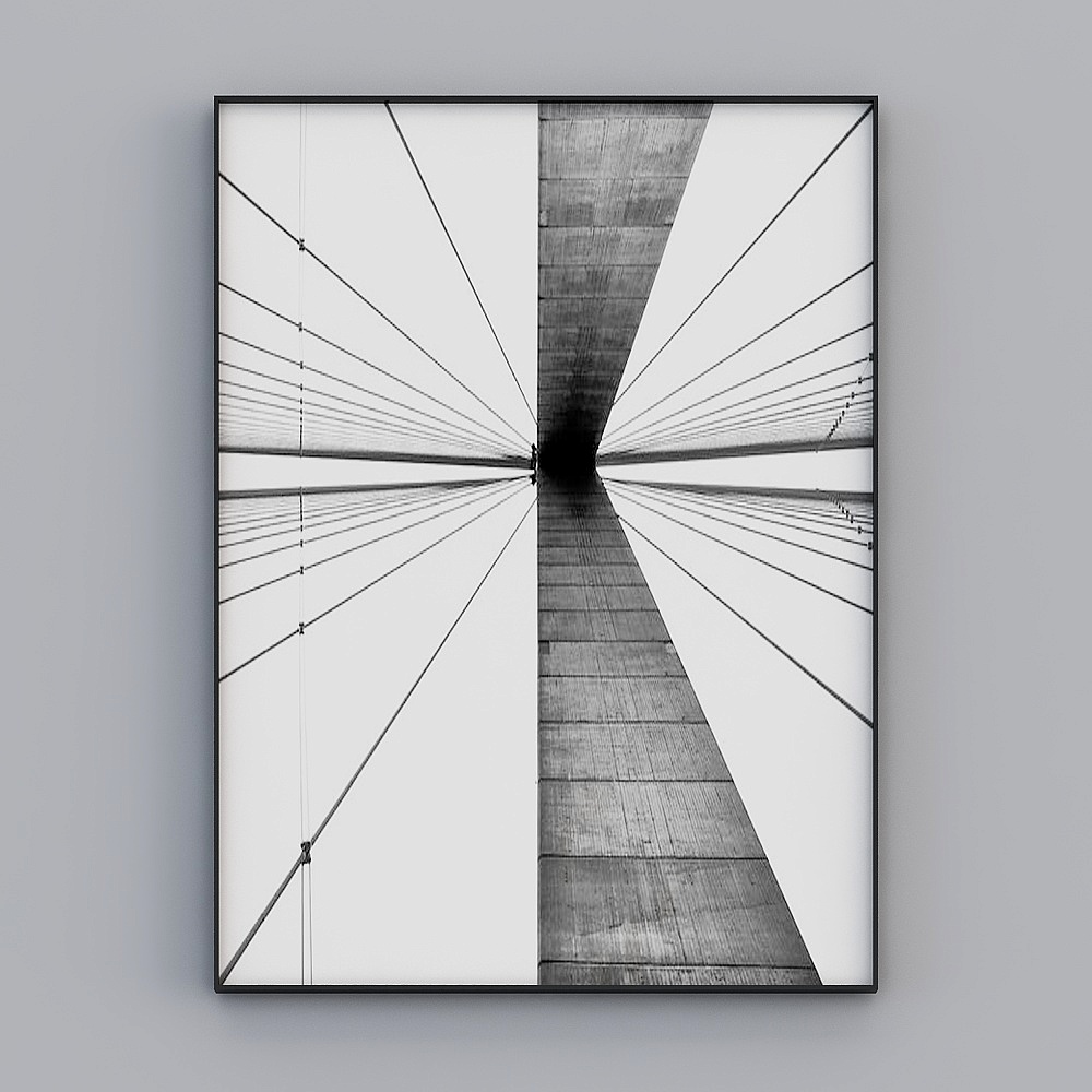 Futuristic Gateway Bridge 3D model