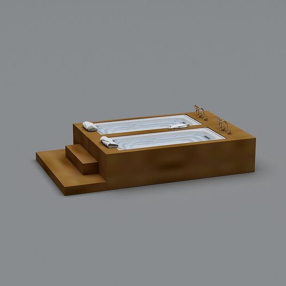 Modern Spa Tub 3D model for Luxurious Interiors