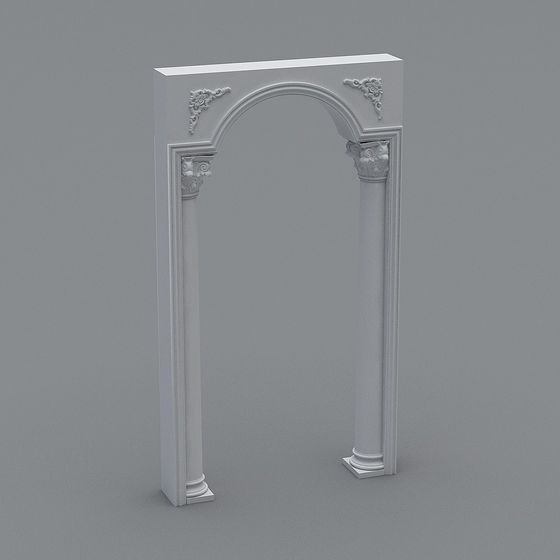 Sophisticated Roman Column Arch 3D model