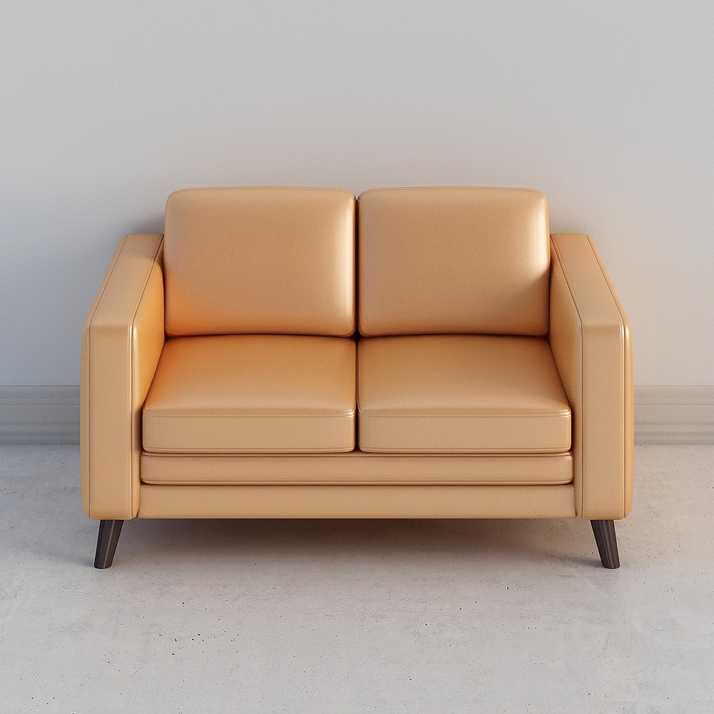 Canapé en cuir à deux places J923