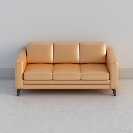 Modern Low-Polygon Sofa 3D model