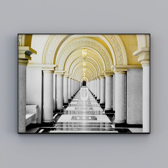 Classical Corridor 3D model
