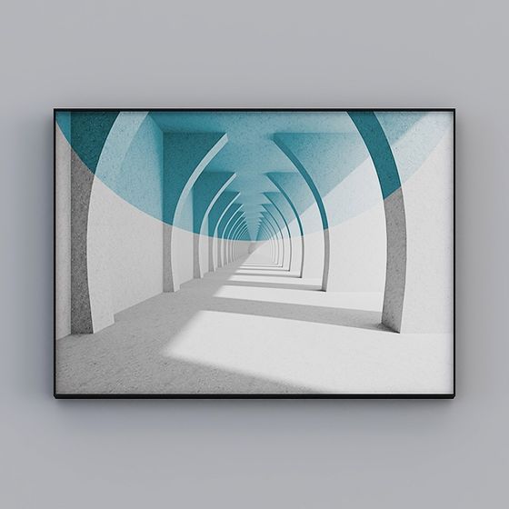 Futuristic Corridor 3D model for Creative Projects