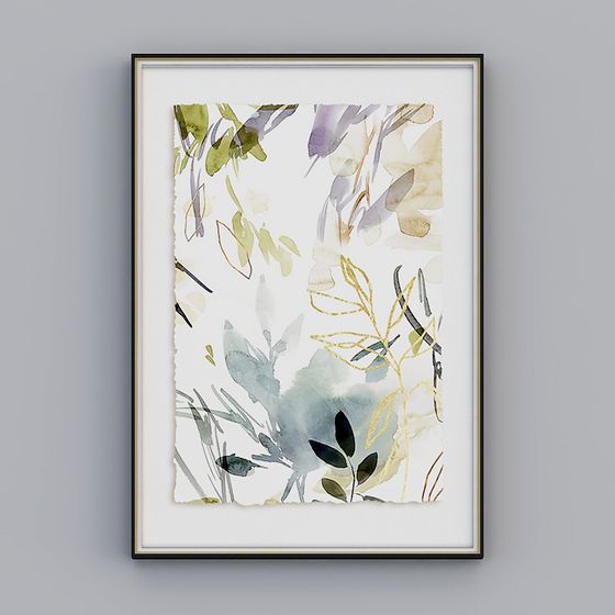 Charming Low-Poly Watercolor 3D Model