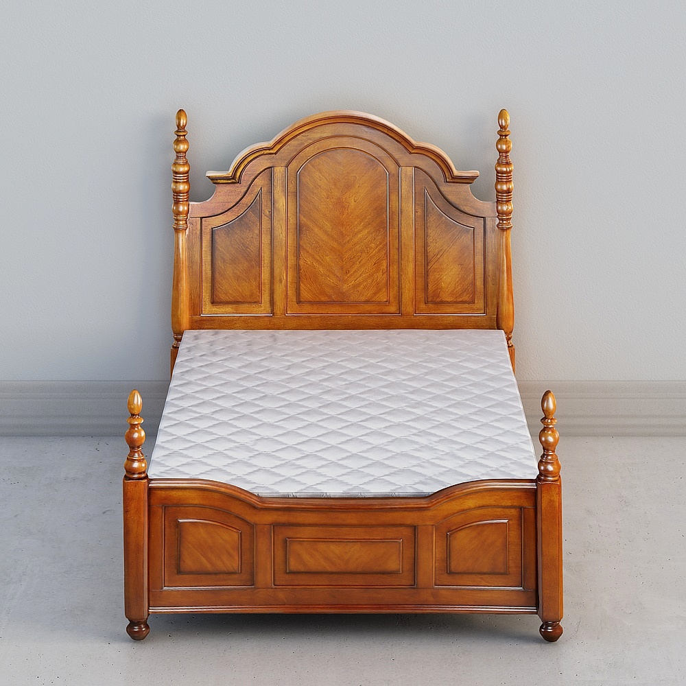 Vintage Bed Headboard 3D model