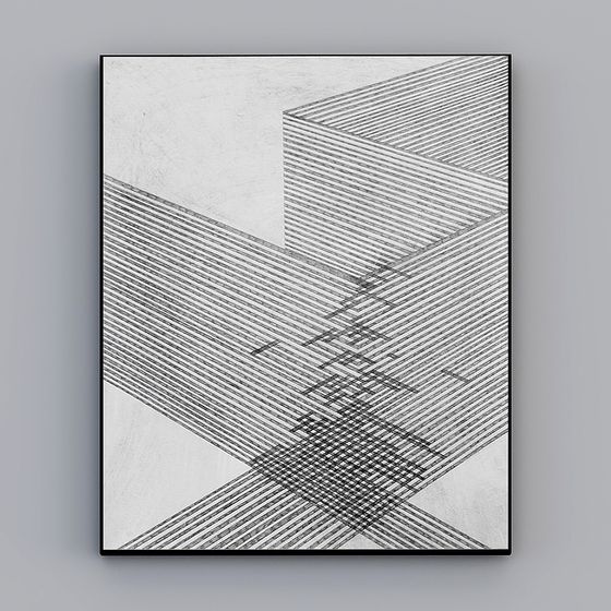 Lines Dance 3D model for Creative Projects