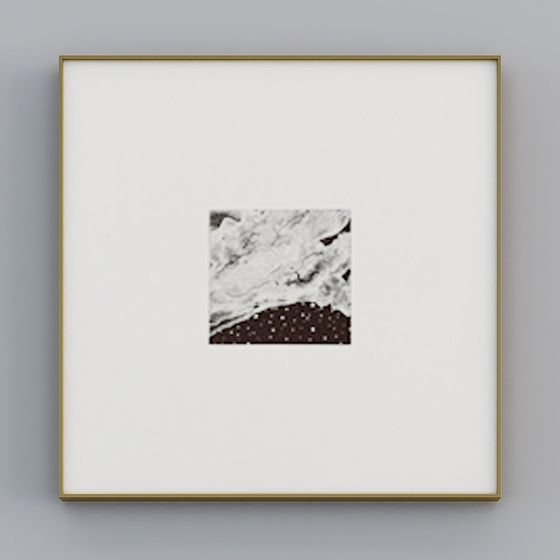 Abstract Low-Poly High-Detail Art 3D model