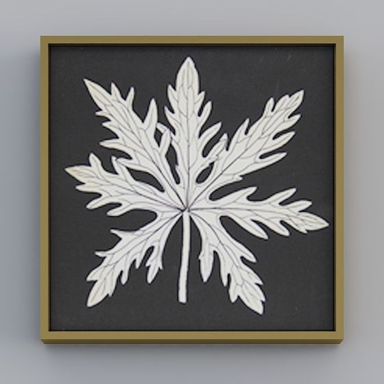 Elegant Low-Poly Nature-Inspired 3D Model