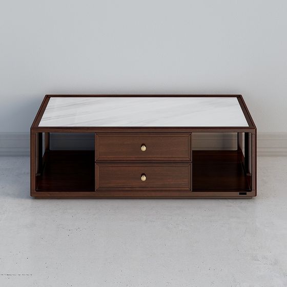 Marble Top Coffee Table 3D model