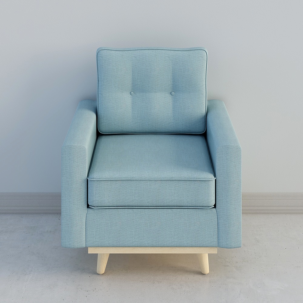 Sofa vải Bắc Âu 6118 - 850x880x900mm, tặng gối tựa