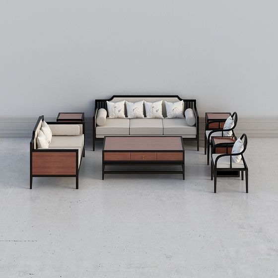 Urban Living Room 3D model