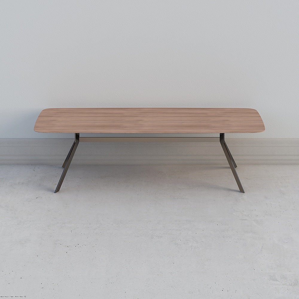 CW10008-2400 Teetisch - Schwarzwalnüsse und Schwarzes Titan