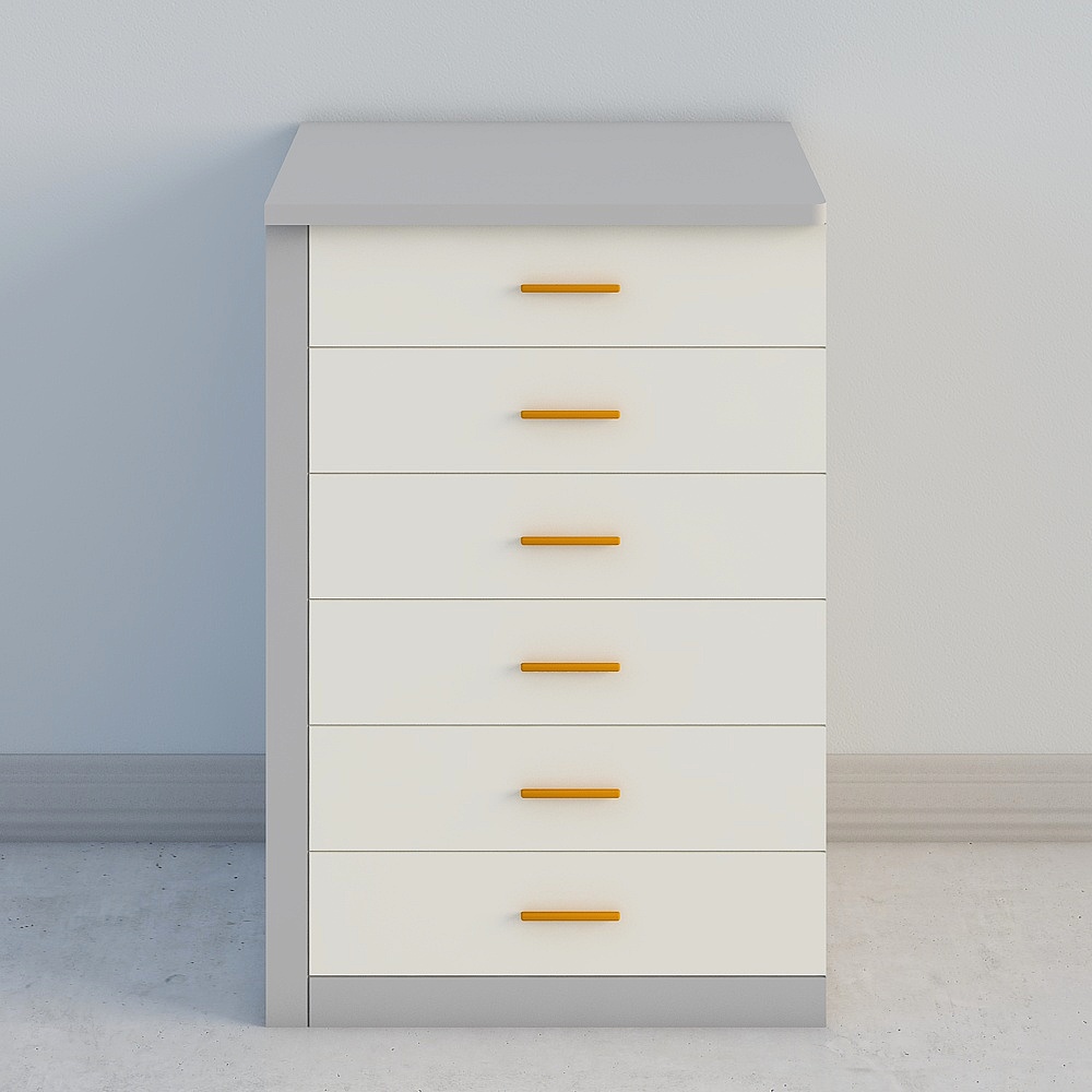 Urban Window Storage Cabinet 3D model