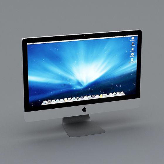 Apple Mac Desktop 3D Model for Tech Enthusiasts