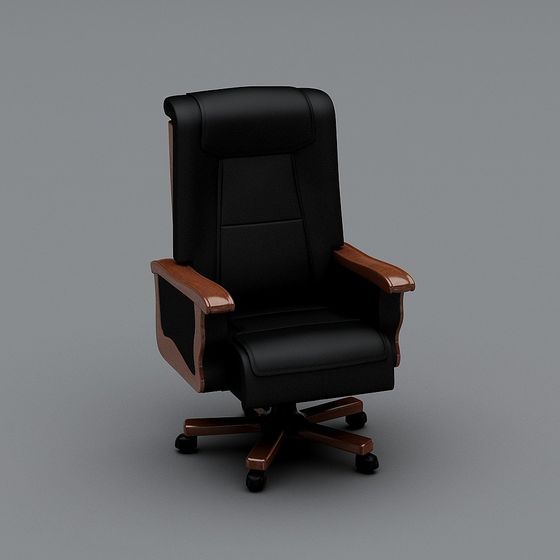 Stylish Low-Poly Executive Chair 3D model