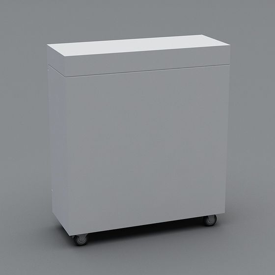 Minimalist Mobile Storage Cabinet 3D model