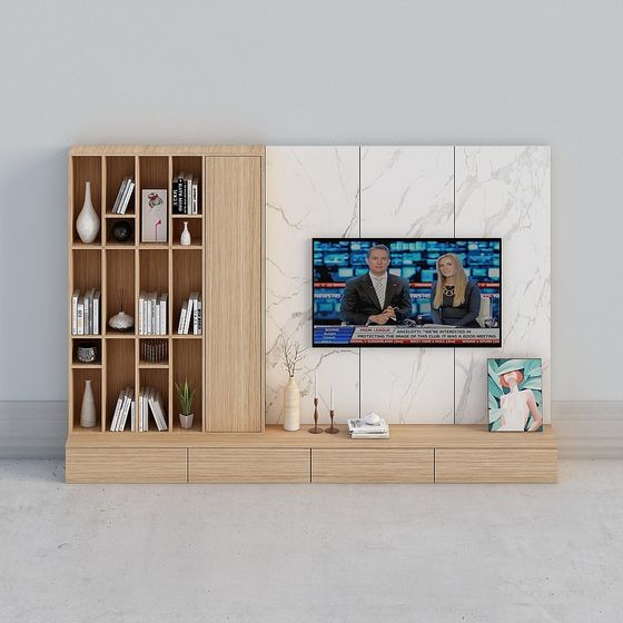 Urban Living Room TV Cabinet 3D model