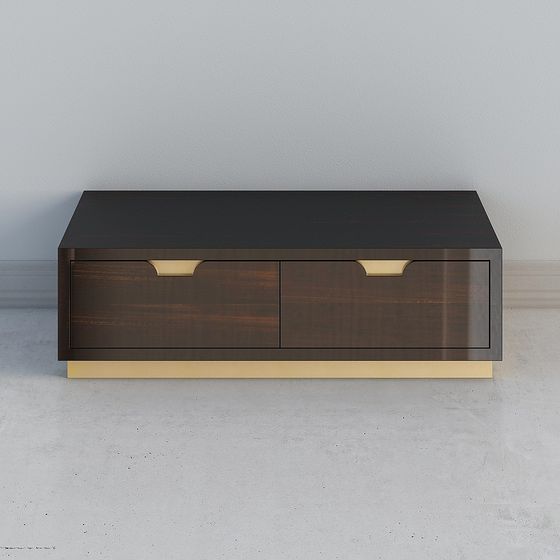 Urban Wooden TV Stand 3D model