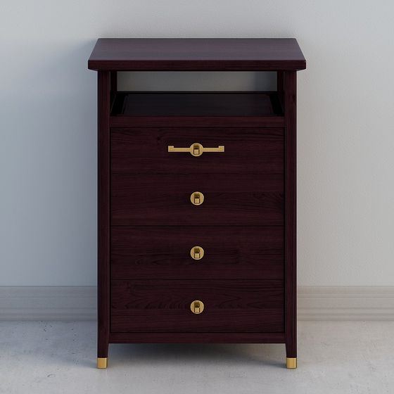 Urban Minimalist Nightstand 3D model