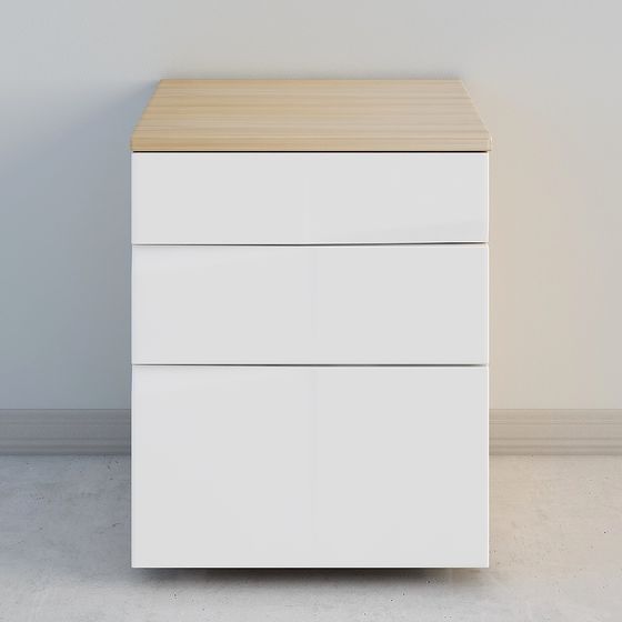 Stylish Bedside Table 3D model for Modern Spaces