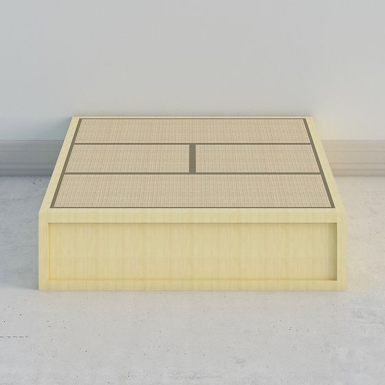 Stylish Wooden Coffee Table 3D model