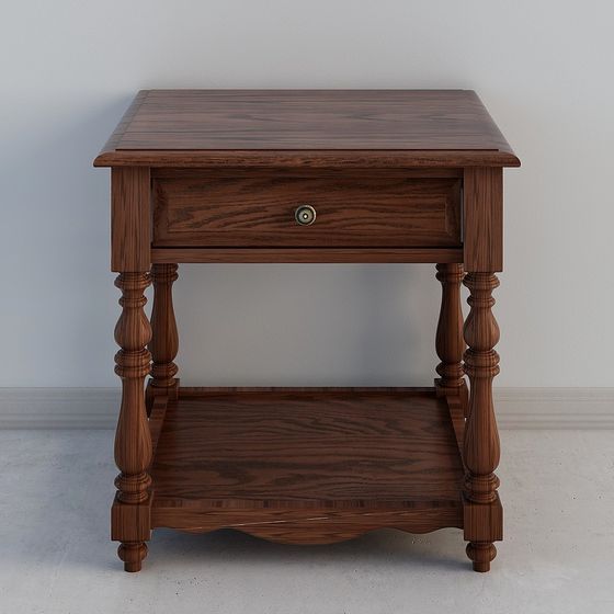 Retro Style Side Table 3D model for Modern Design
