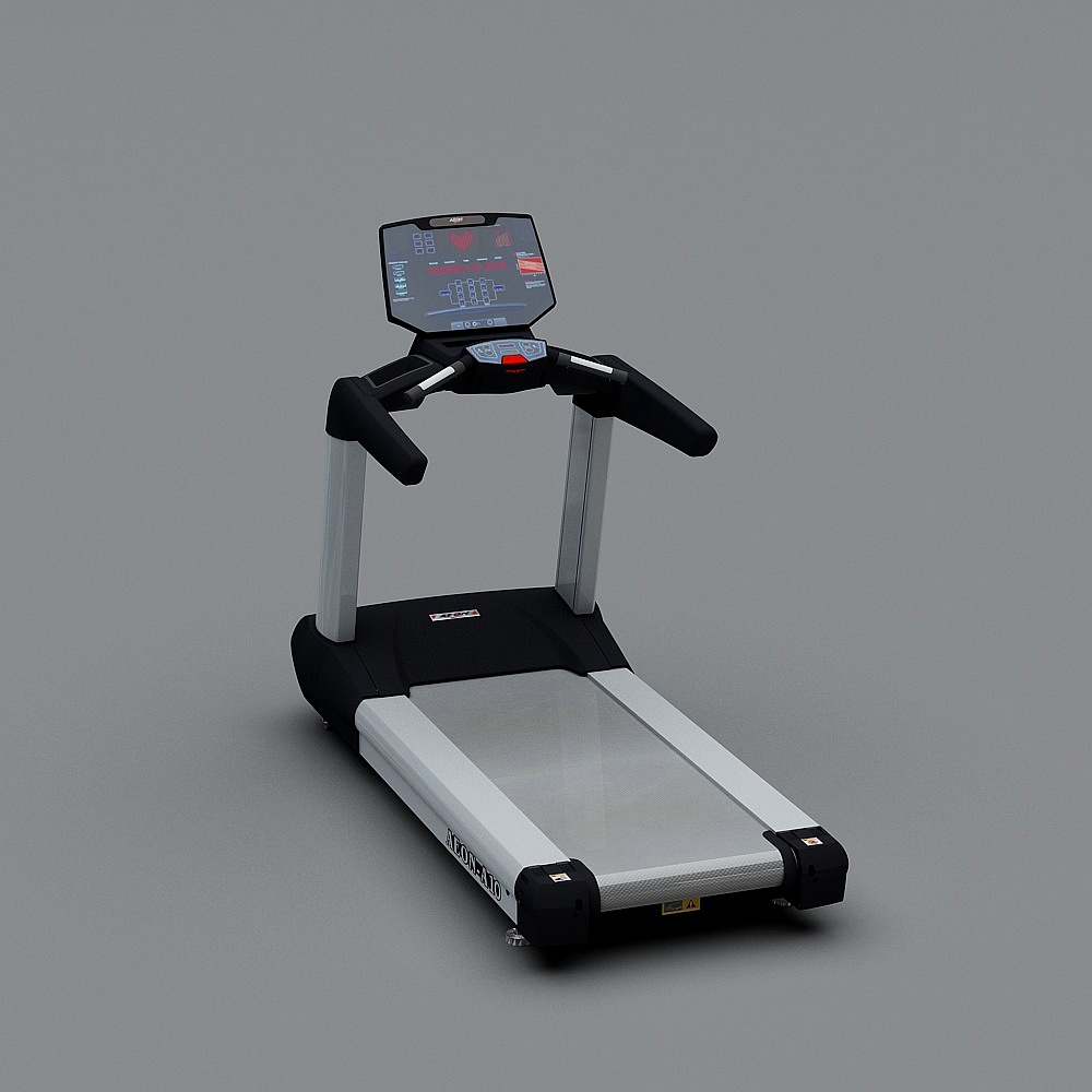 Realistic Low-Poly Treadmill 3D model