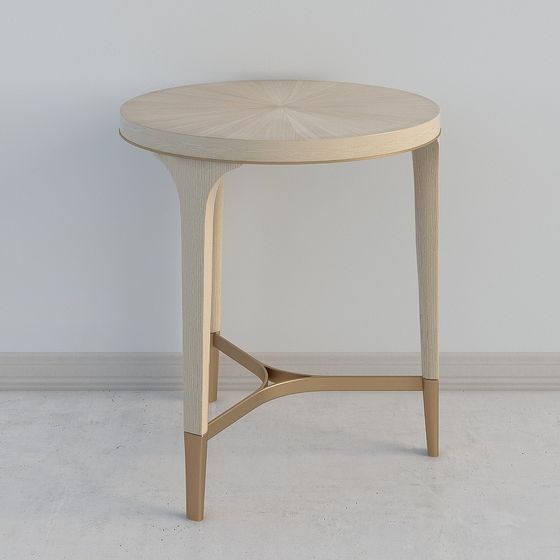 Stylish Round Table 3D model for Elegant Spaces