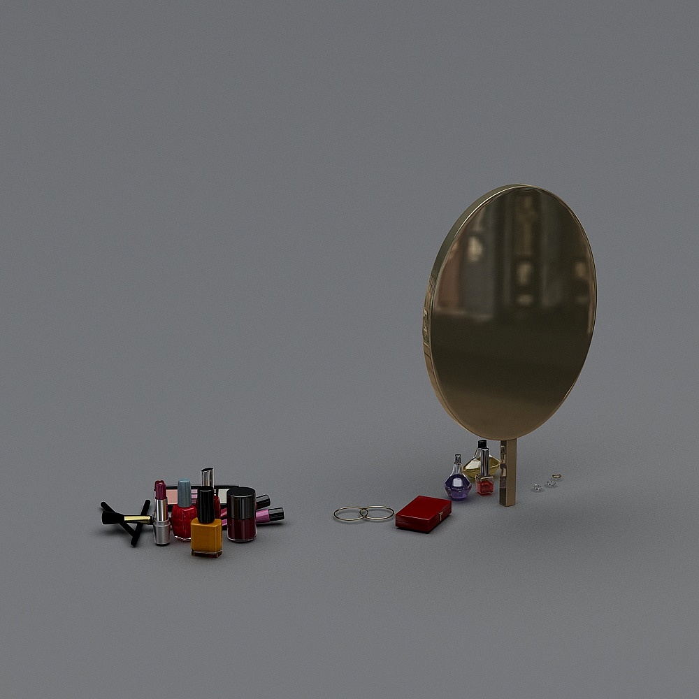 Зеркало для косметики Ченду Гранд Хаятт Сити Литтл Марлборо Розовое 1905101