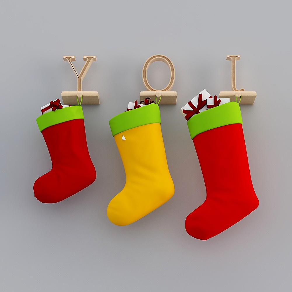 크리스마스 - 휴일 장식품 3D 모델 ID_556764-6