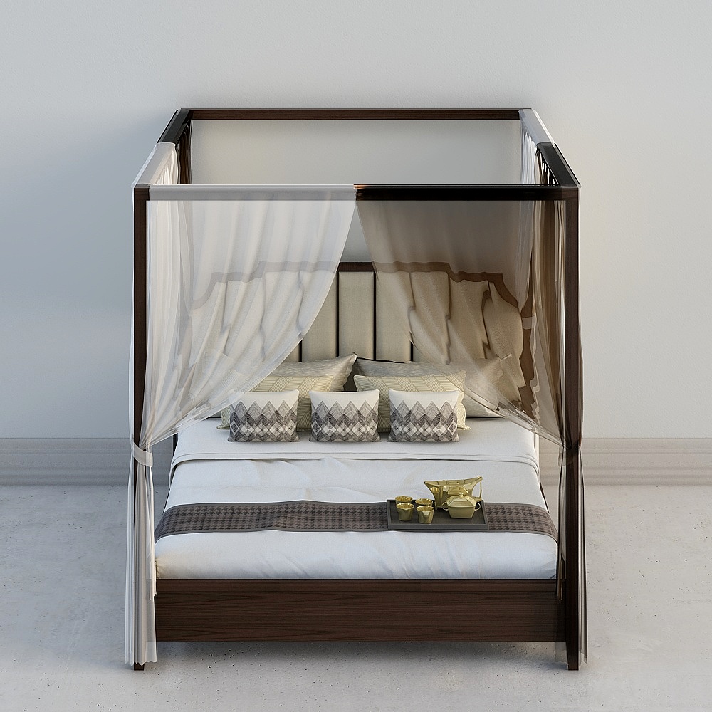 Elevated bed king size bed