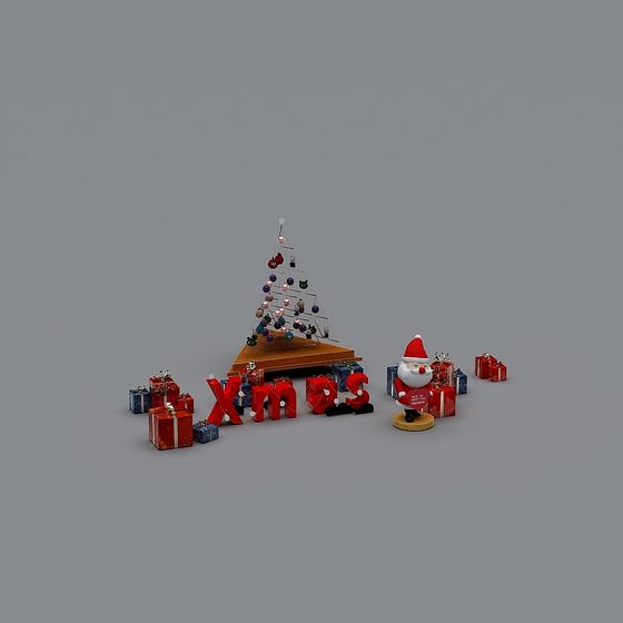 Festive Christmas Tree 3D model for Creative Projects