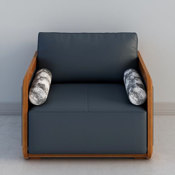 Modern Vintage-Inspired Armchair 3D model