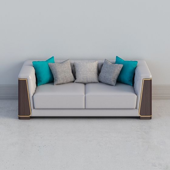 Stylish Low-Poly Sofa 3D Model for Modern Spaces