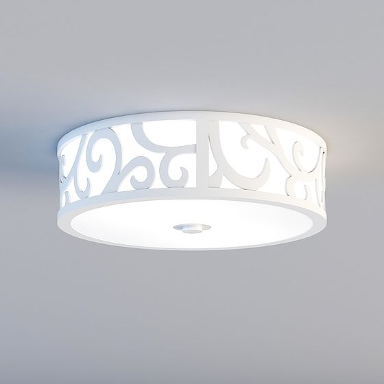 Elegant Low-Polygon Chandelier 3D model