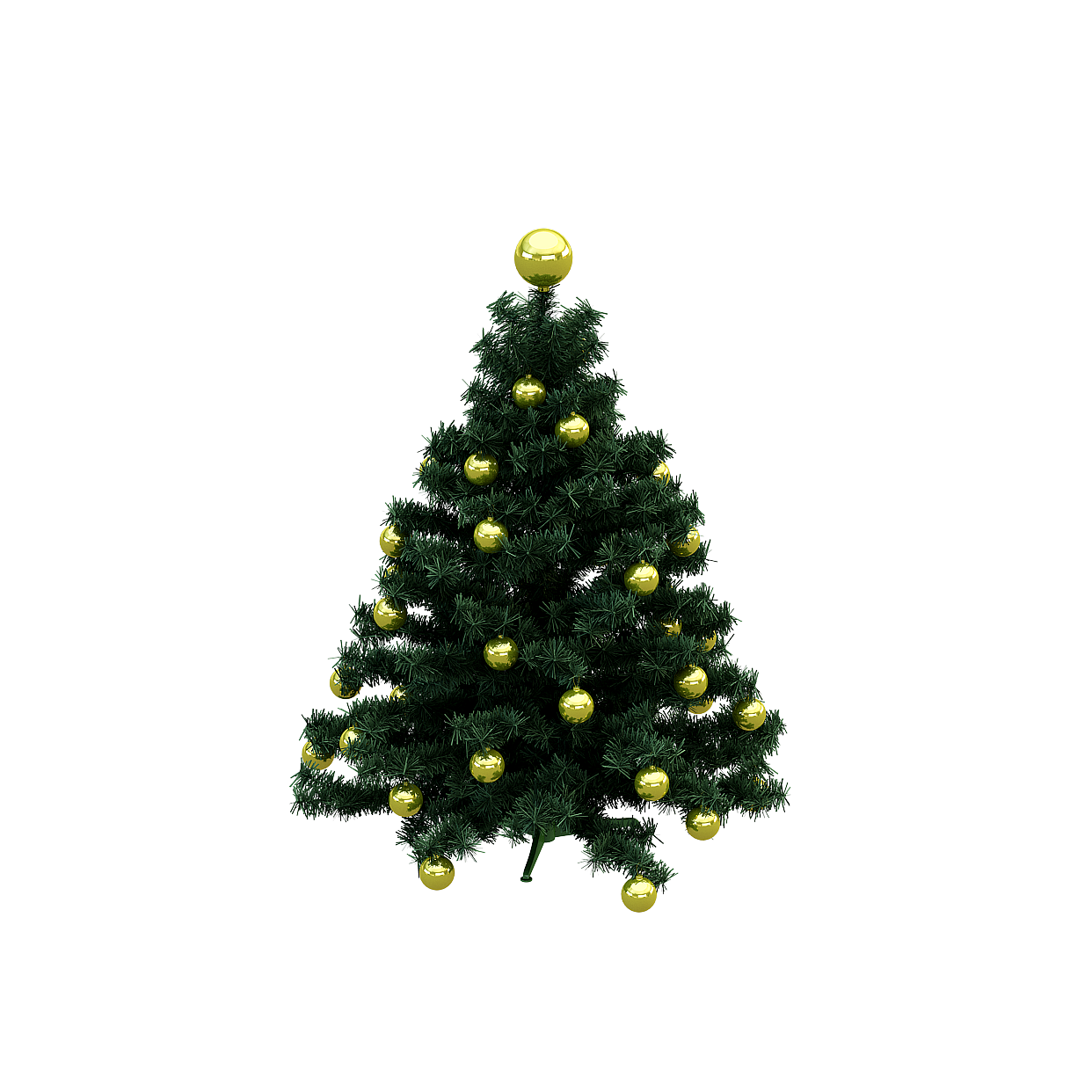 Festive Christmas Tree 3D Model – Holiday Decor