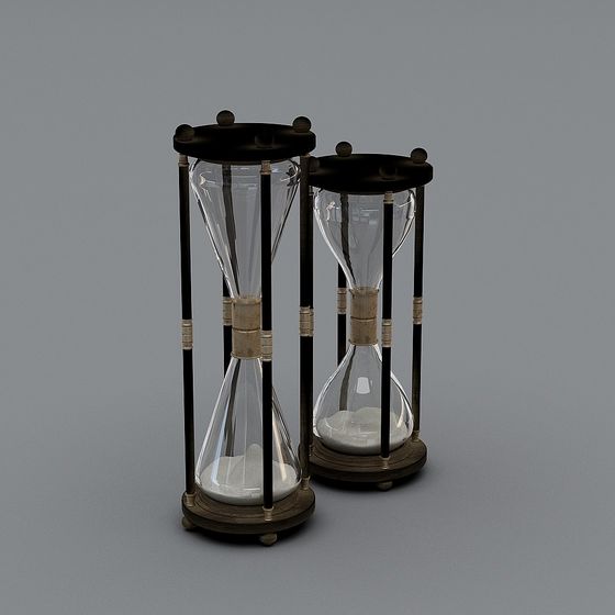 Vintage Dual Hourglass 3D model