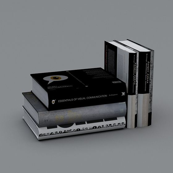 Realistic Book 3D Model for Design Projects