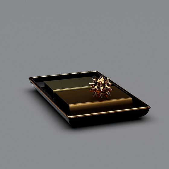 Elegant Luxury Business Card Holder 3D model